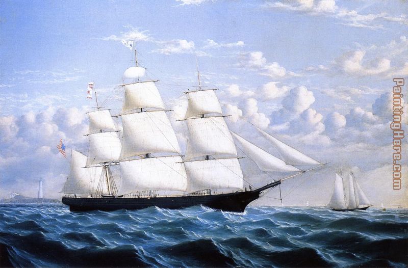 Clipper Ship 'Northern Light' of Boston painting - William Bradford Clipper Ship 'Northern Light' of Boston art painting